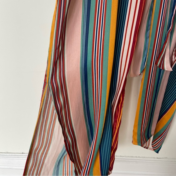 dRA Los Angelos Dream in Colour Jumpsuit Belted Wide Leg Multicolour Striped Jum - Picture 10 of 14